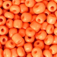 Glas rocailles kralen 6/0 (4mm) Neon orange